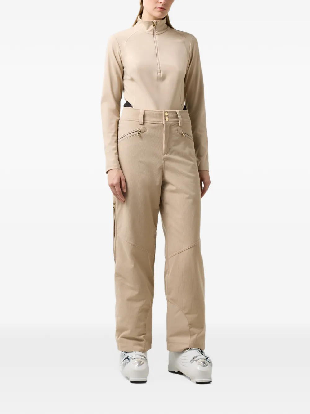 BOGNER Medita basislaag met logo-print Beige