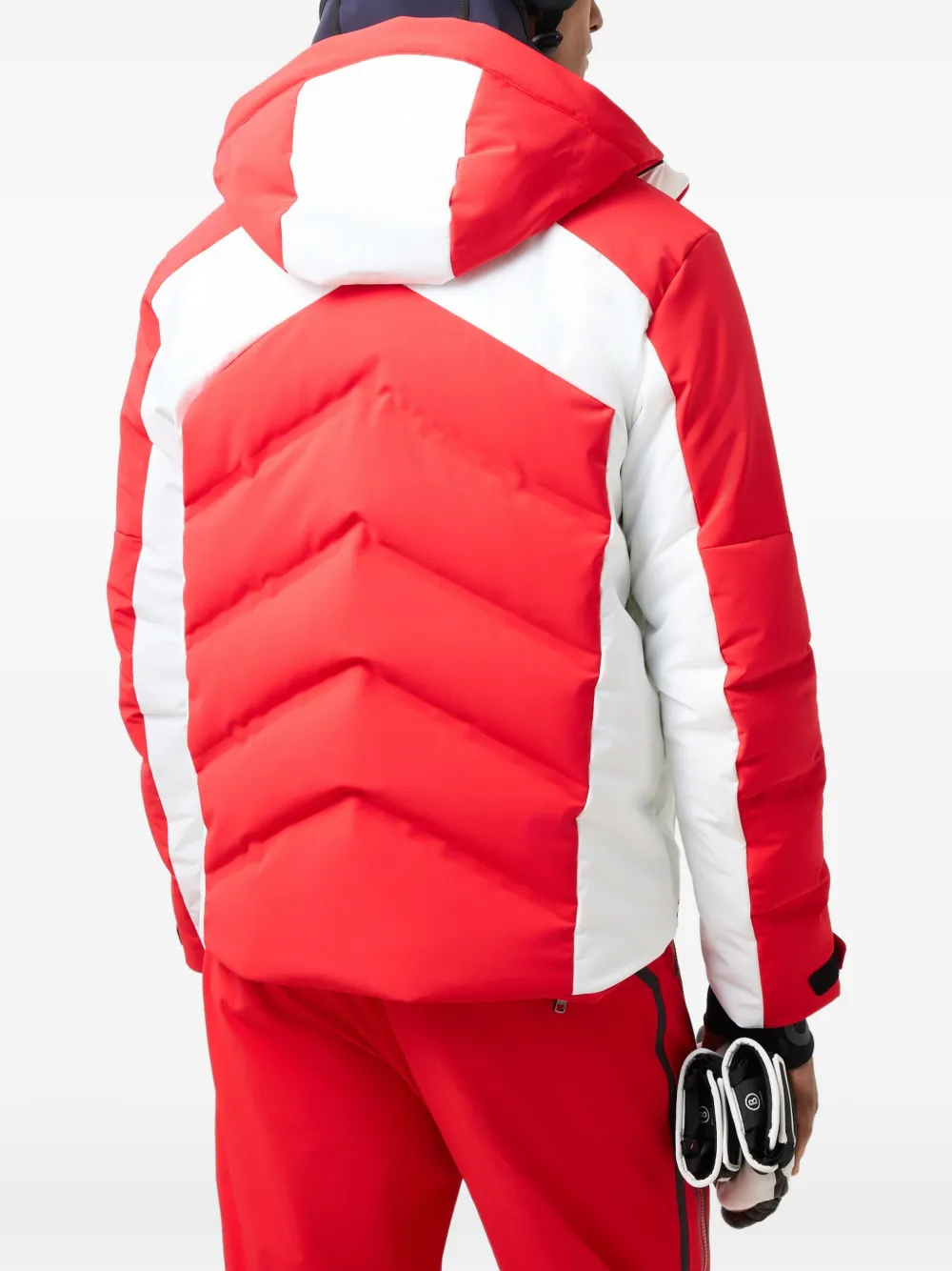 BOGNER Jervie ski-jack met vlakken Rood