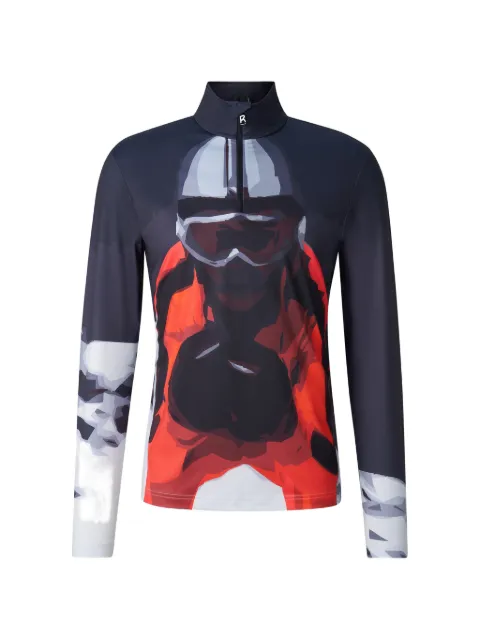 BOGNER Verti graphic-print performance top