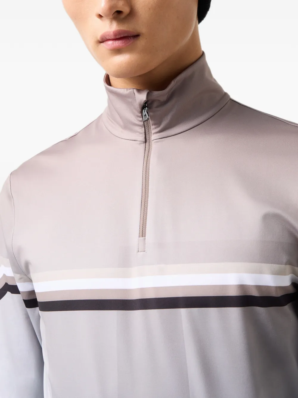 BOGNER Verti top met alpine-print Grijs