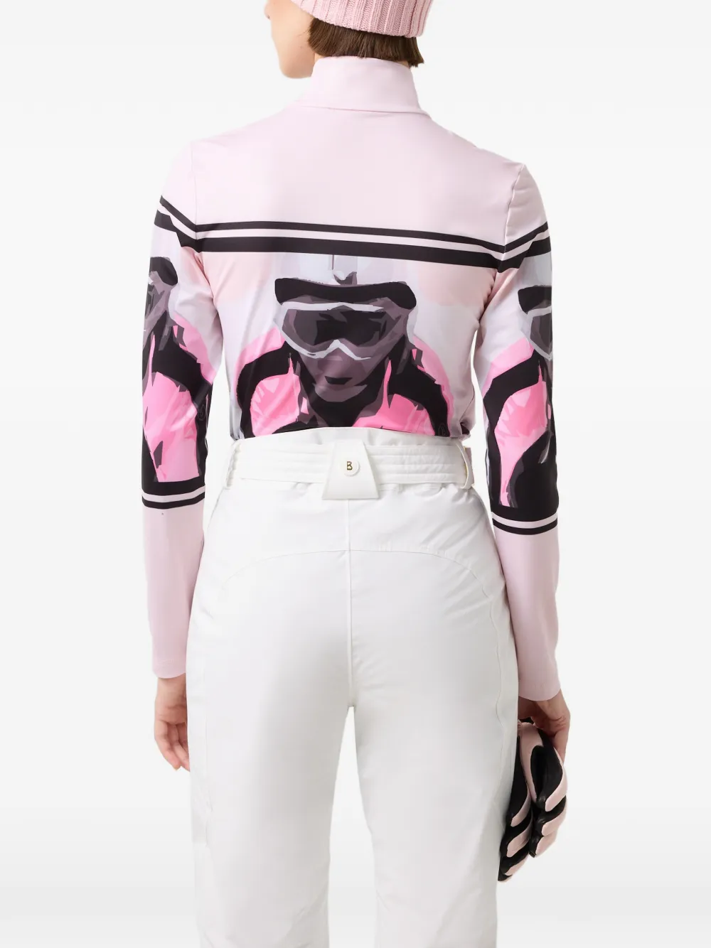 BOGNER Beline top met grafische print Roze