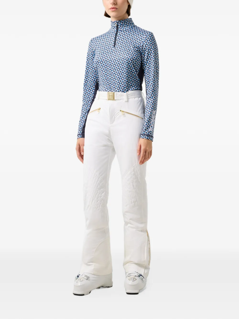 BOGNER Beline basislaag met logo-print Blauw