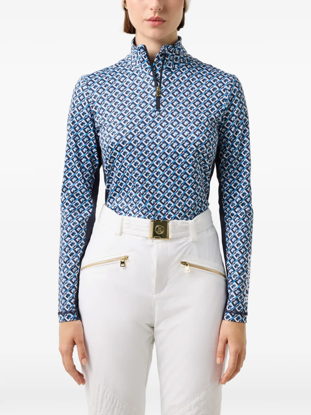BOGNER Beline basislaag met logo-print Blauw