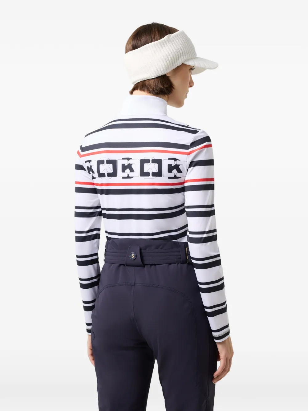 BOGNER Beline performance top met logo-print Wit