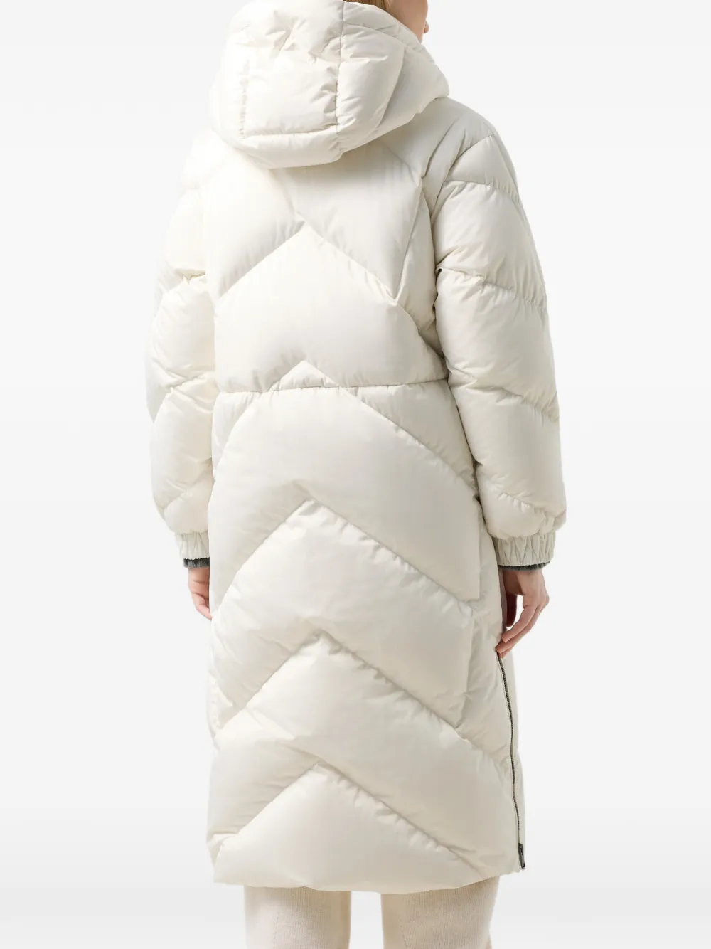 BOGNER Ginny quilted hooded coat Wit