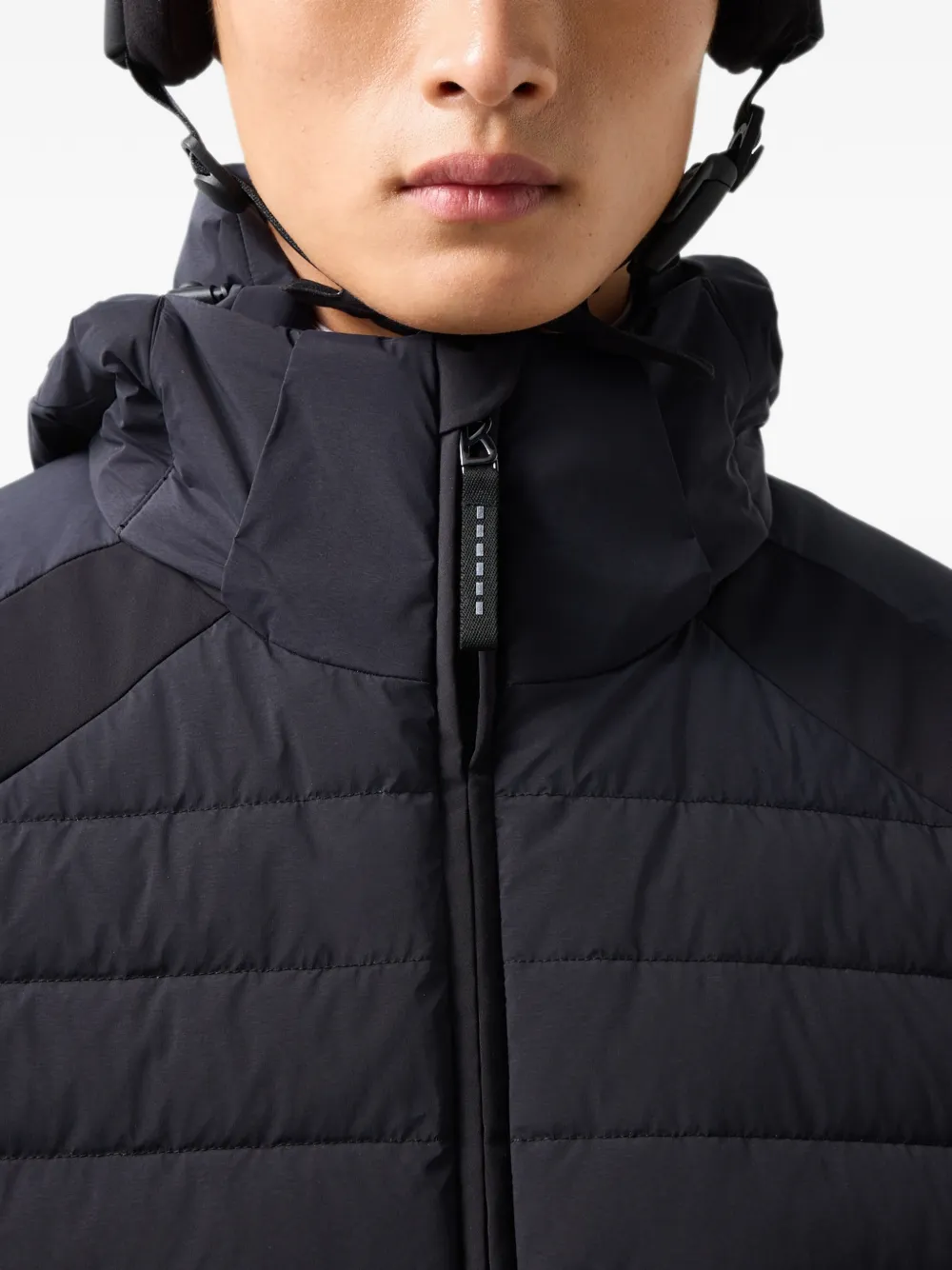 BOGNER Hennik quilted panelled ski jacket Zwart