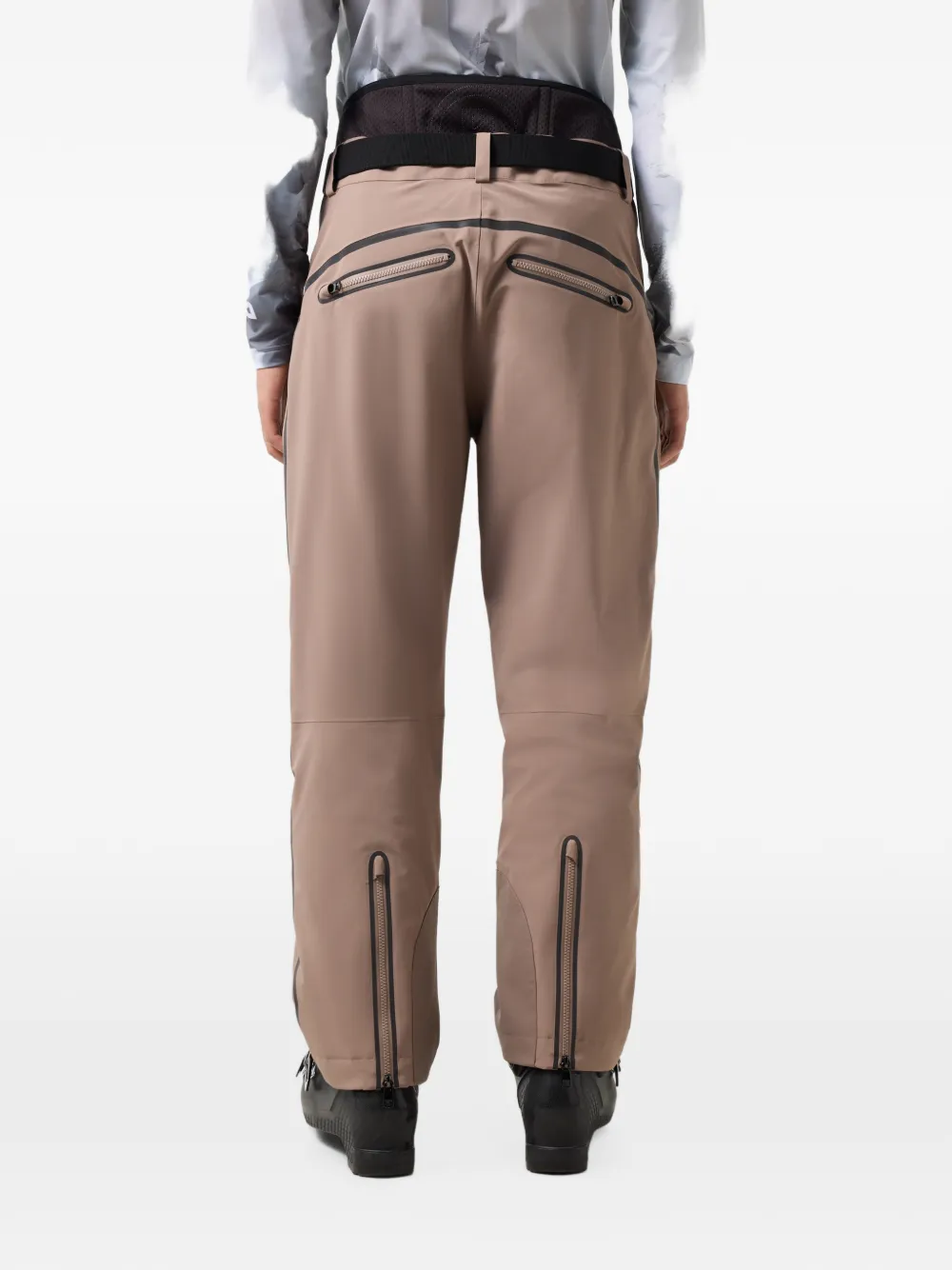 BOGNER Tim's skibroek met ceintuur en logo-patch Beige
