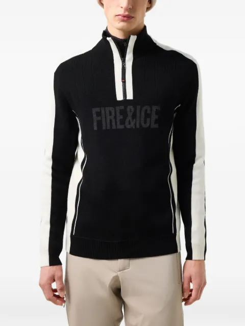 BOGNER FIRE+ICE Laurens logo-jacquard sweater