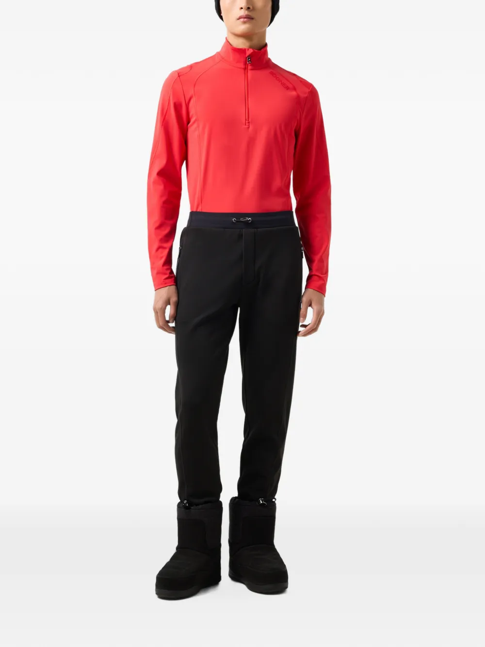 BOGNER Harry half-zip base layer Rood