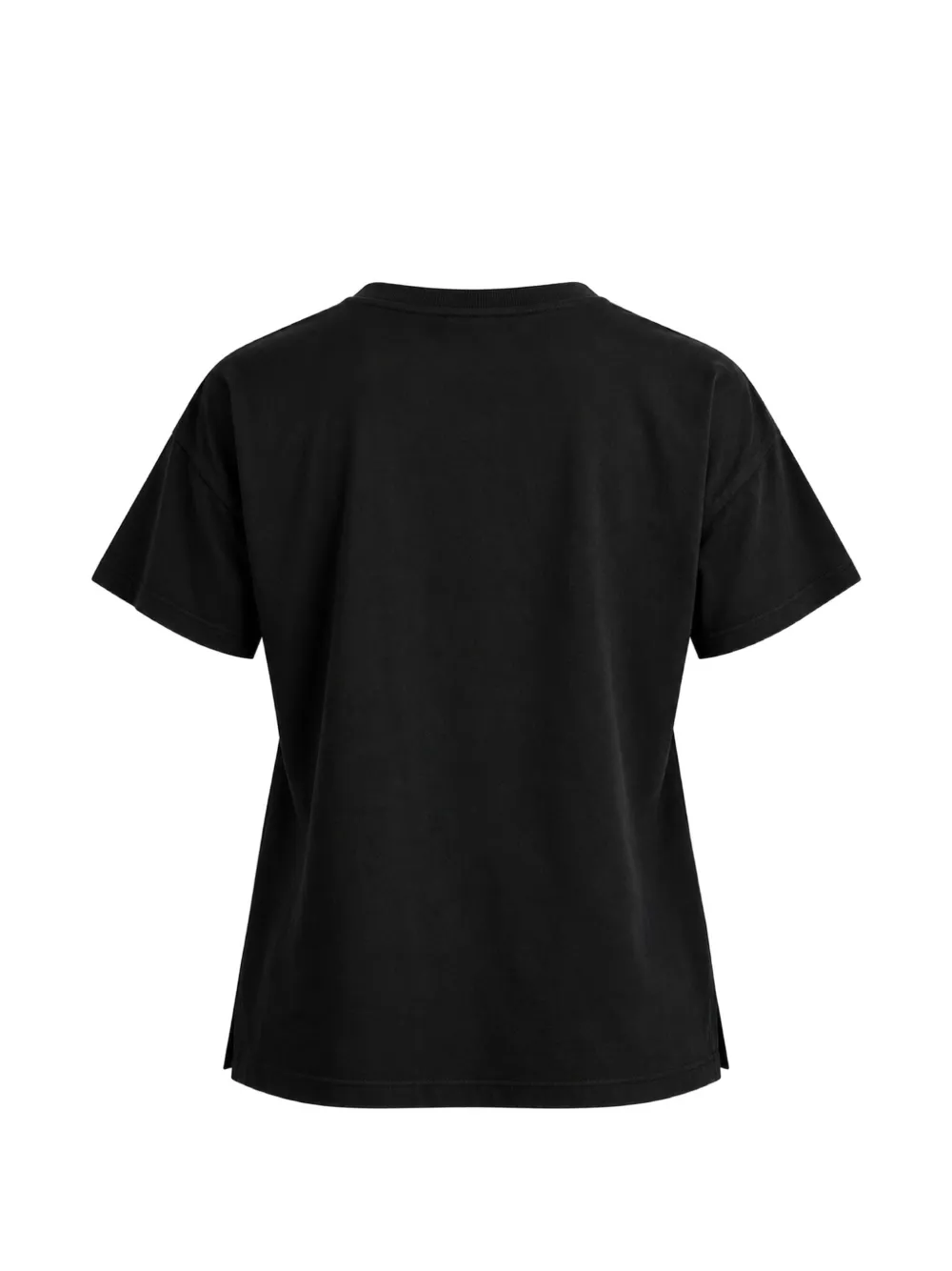 DKNY rhinestone-embellished logo-print T-shirt Zwart