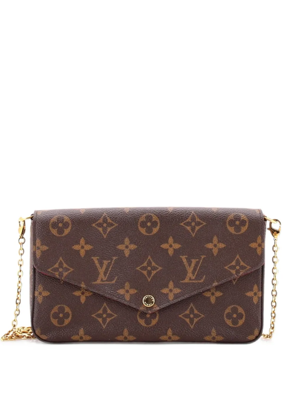Louis Vuitton Pre-Owned Felicie Pochette Monogram Canvas crossbody bag - Marrone