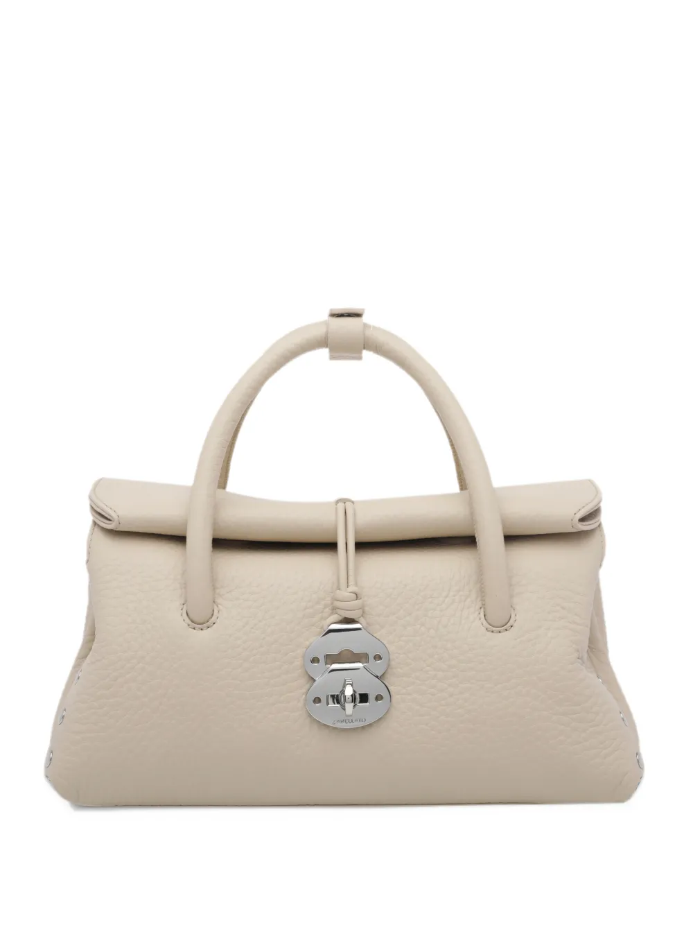 Zanellato small Dotta pebbled-leather tote bag Wit