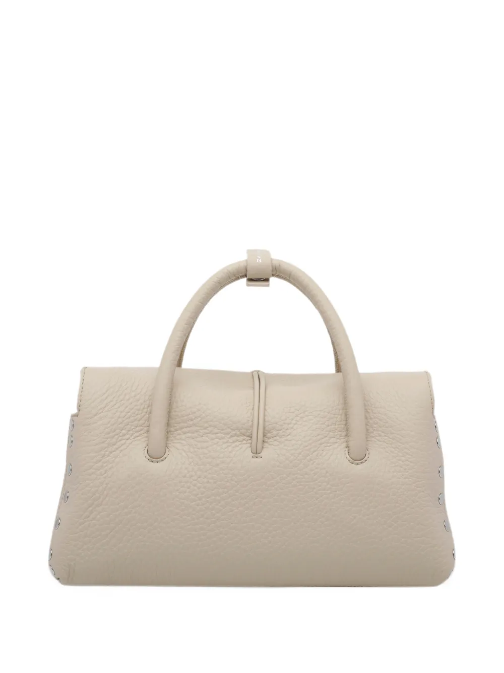 Zanellato small Dotta pebbled-leather tote bag Wit