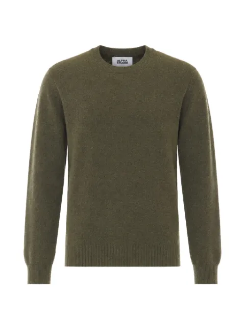 ALPHA STUDIO crew-neck wool sweater