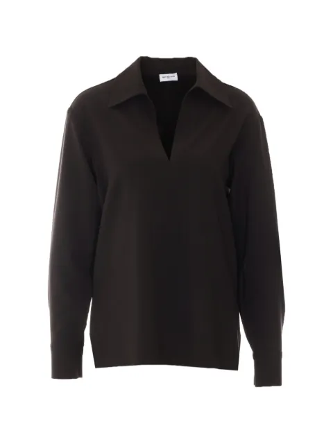 Rue du Bac V-neck long-sleeve blouse