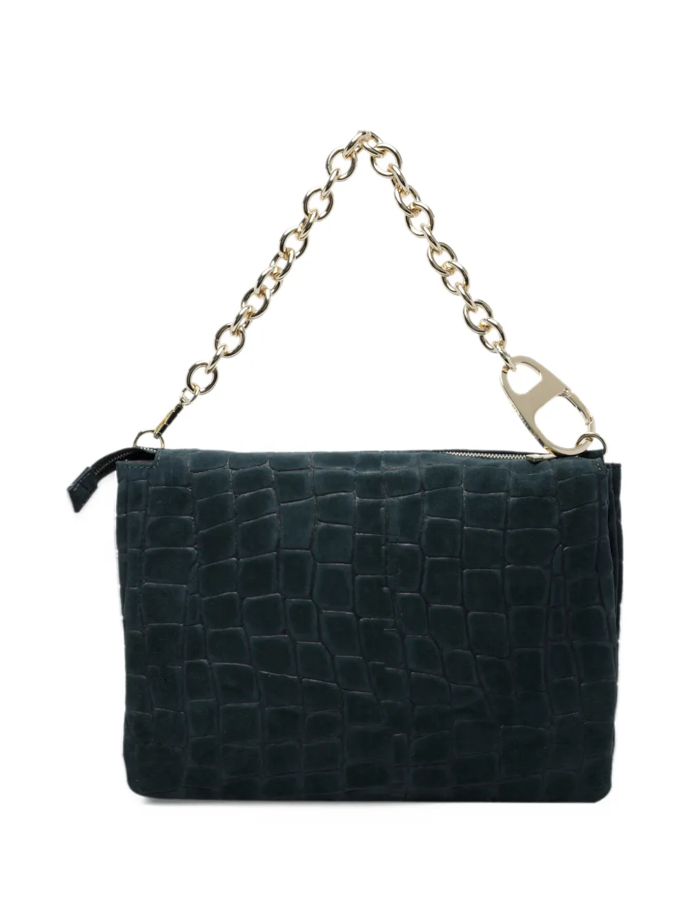 MY BEST BAG Reflex crocodile-effect tote bag Groen