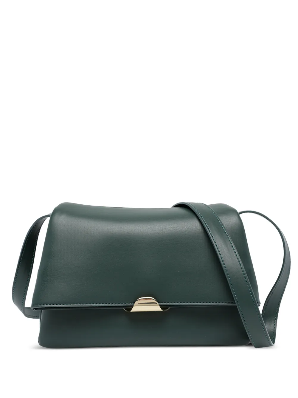 Themoirè small Chio foldover-top cross body bag Groen