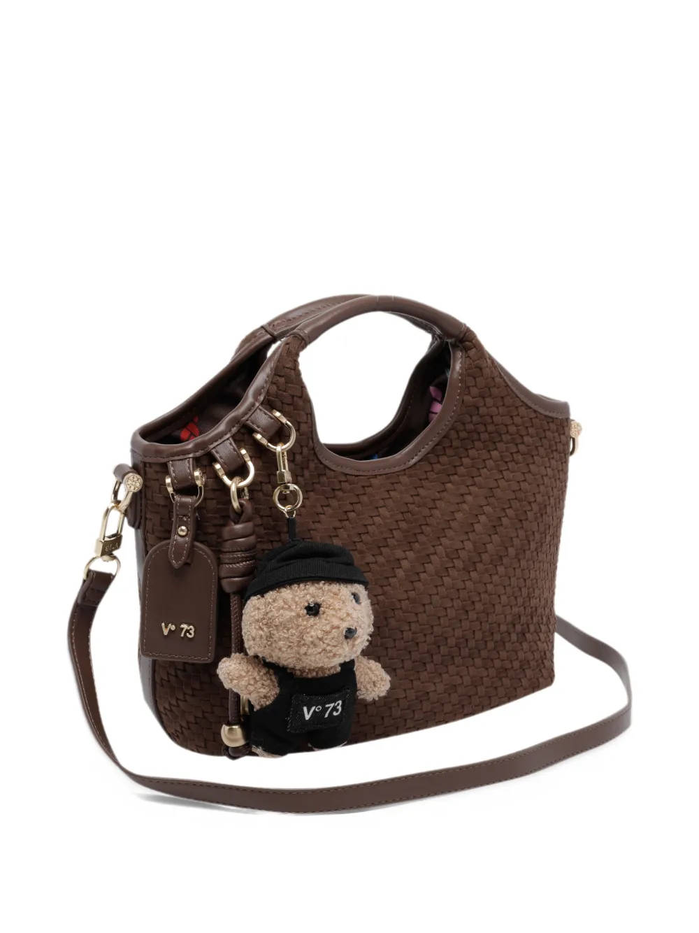 V°73 Zelda woven tote bag Bruin