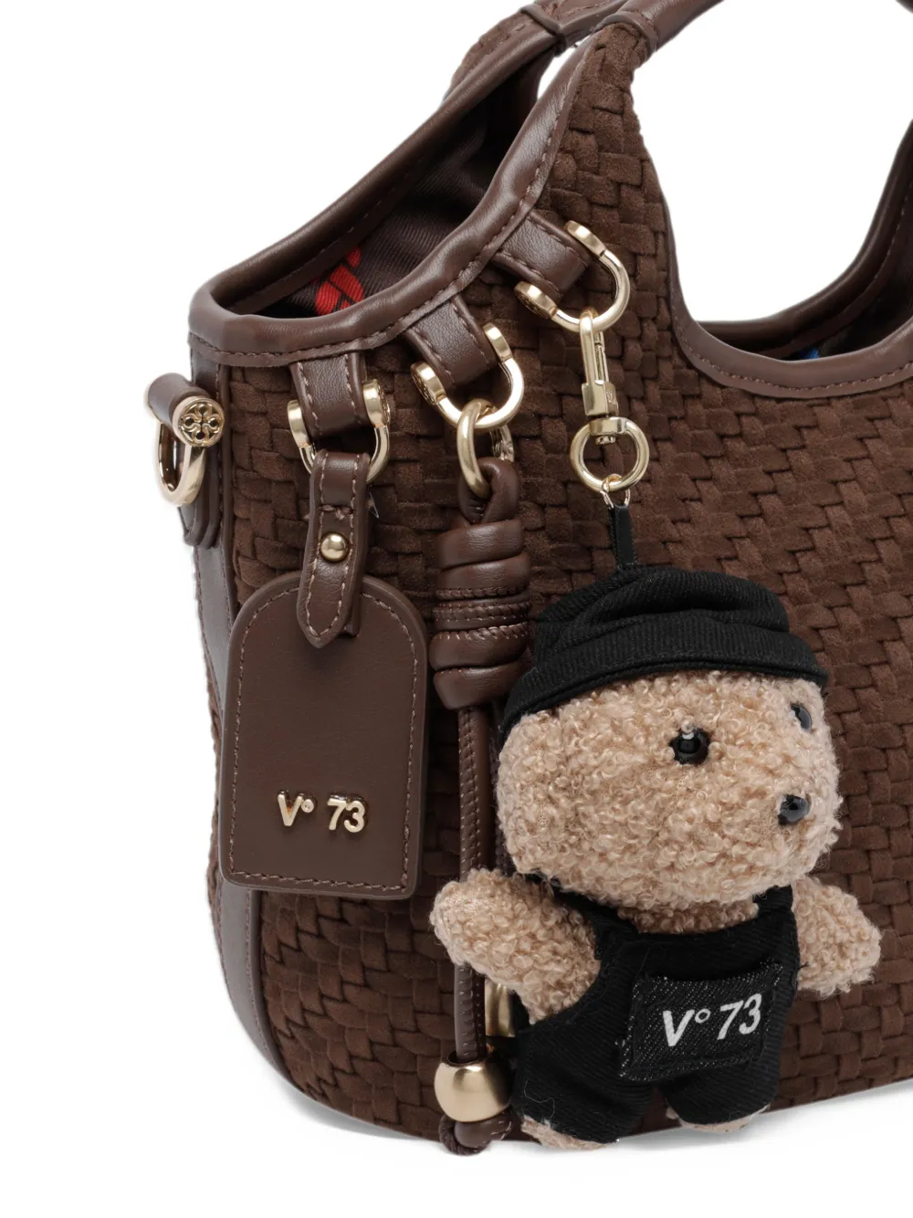 V°73 Zelda woven tote bag Bruin