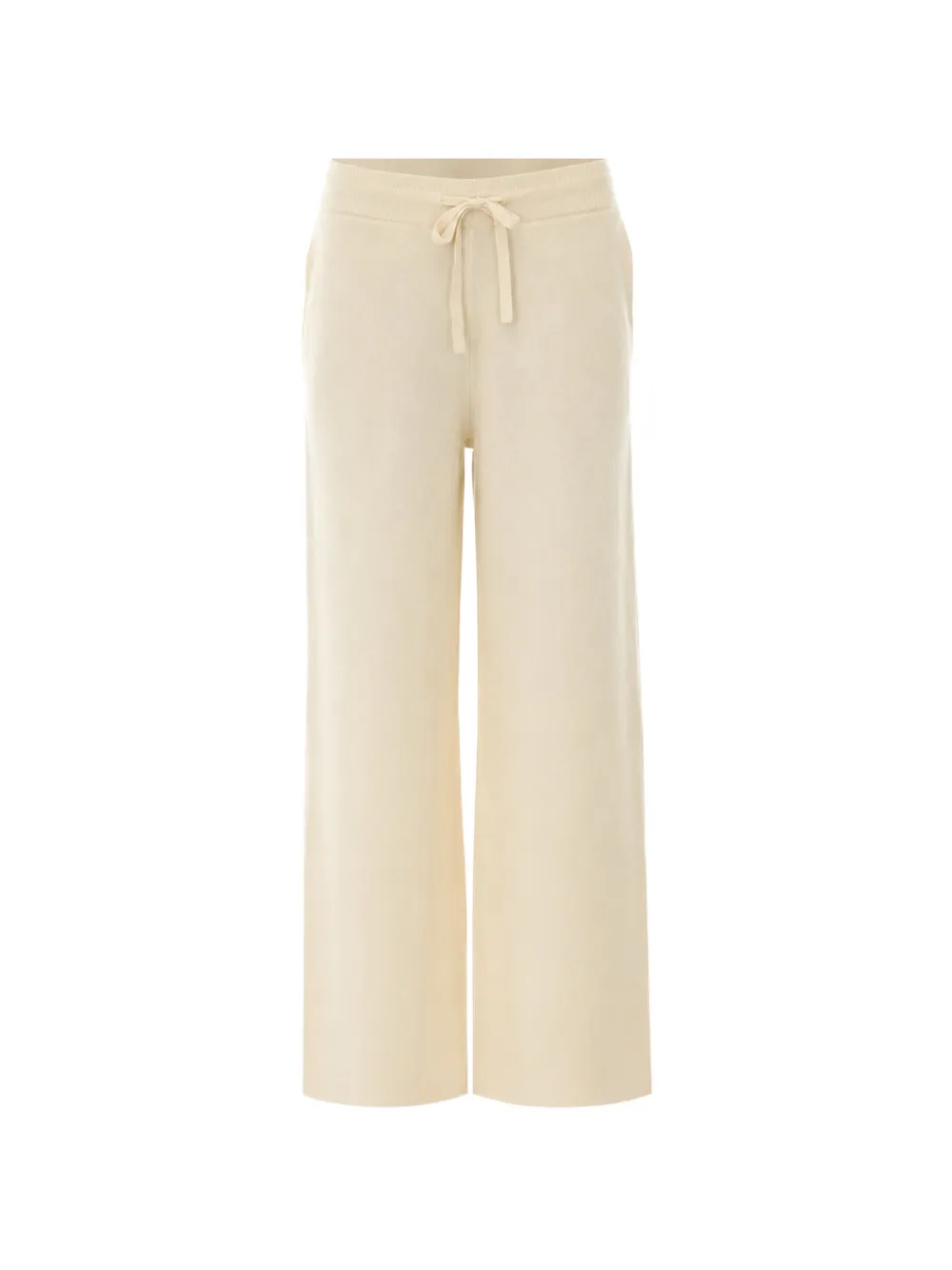 Soft Goat double-knit track pants - Bianco