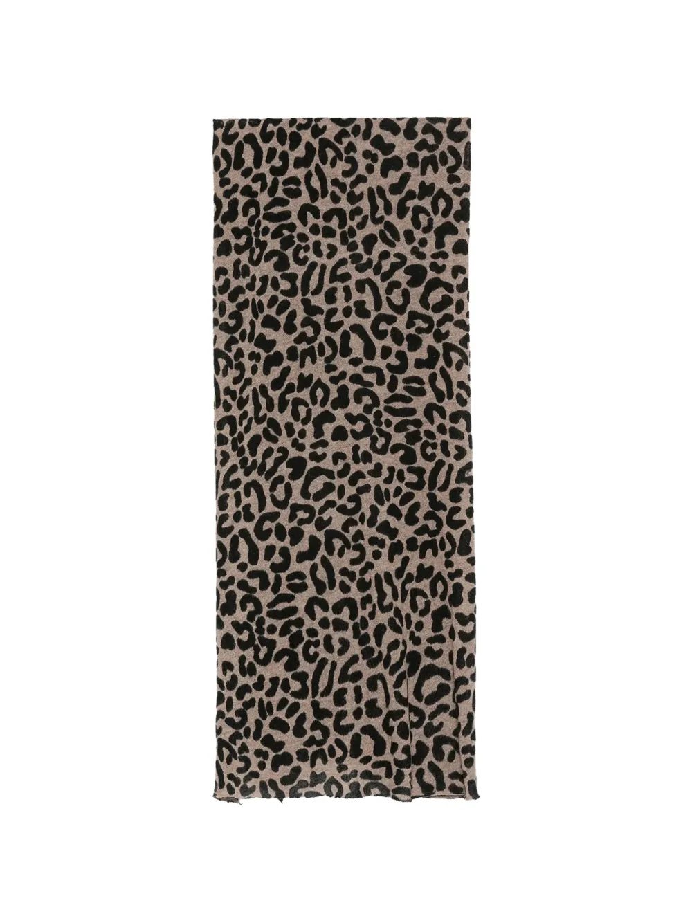 Faliero Sarti Ayame leopard-print scarf - Toni neutri