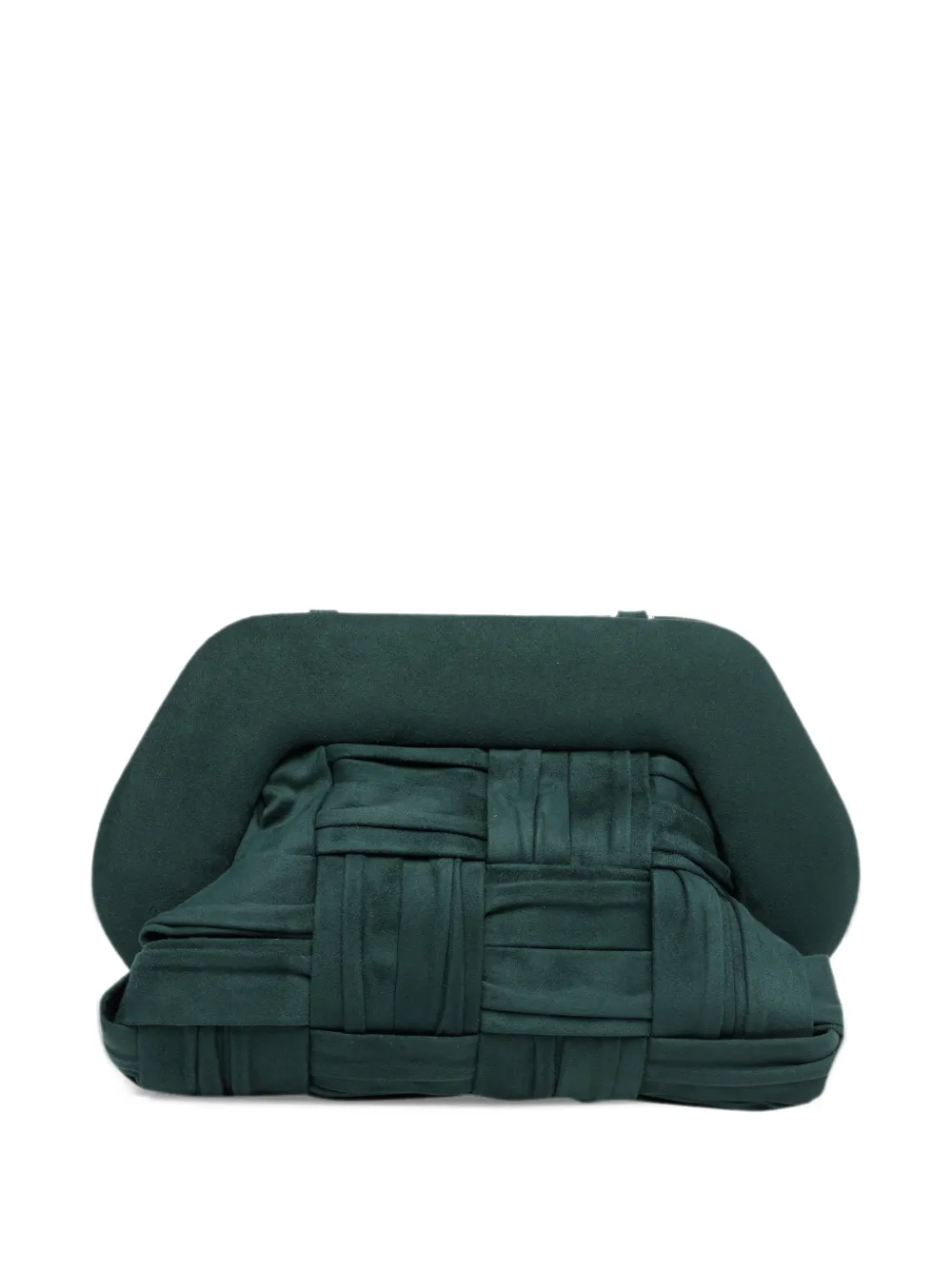 Themoirè Bios Intreccio draped clutch bag - Verde