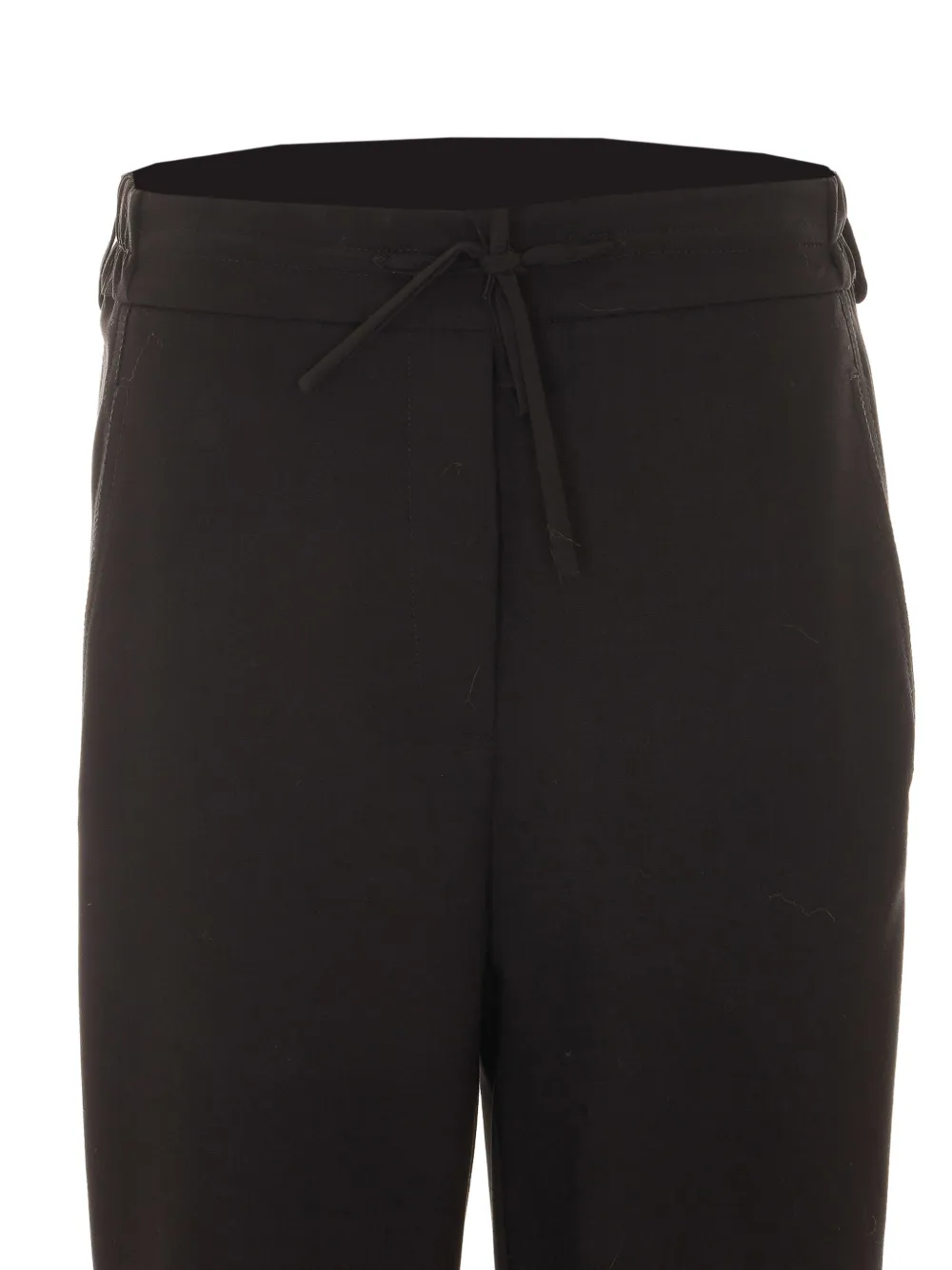 Rue du Bac Broek met elastische taille en trekkoord Zwart
