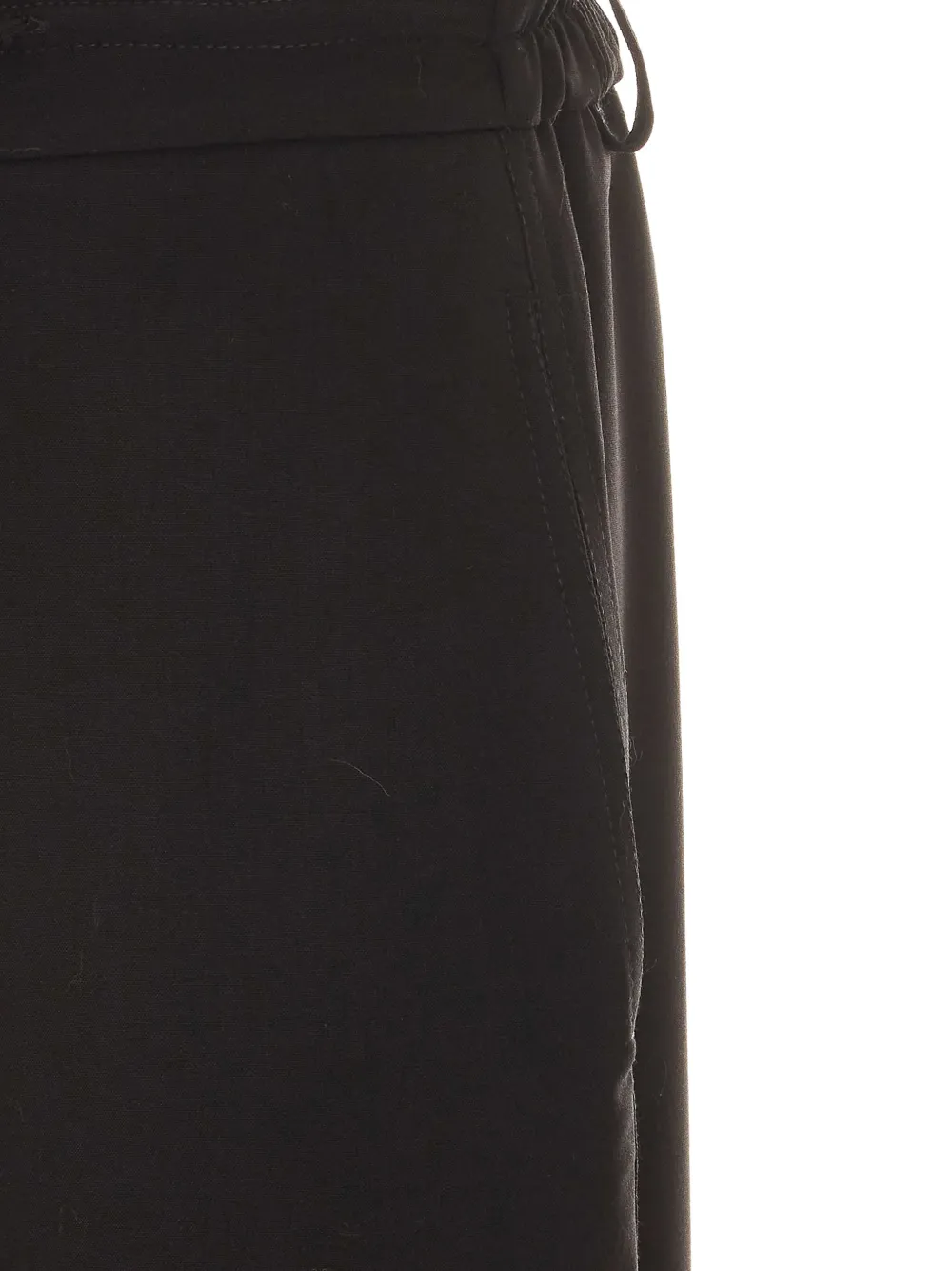 Rue du Bac Broek met elastische taille en trekkoord Zwart