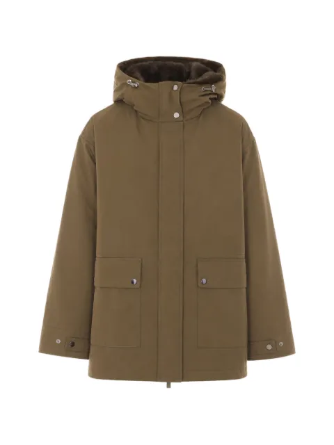 LOU ANDREA faux-fur trim hooded parka