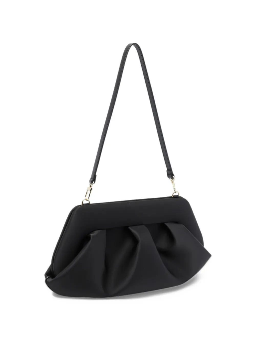 Themoirè Bios ruched shoulder bag - Nero