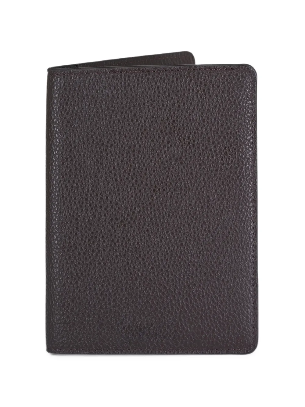 WANT Les Essentiels small grained-leather bifold wallet - Marrone