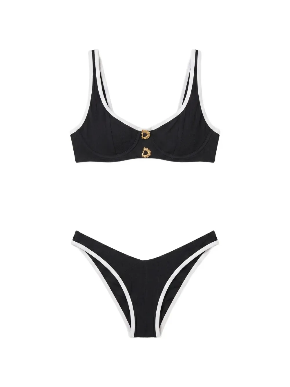 Moeva Irene contrast-trim bikini - Noir Moeva Irene contrast-trim bikini - Noir