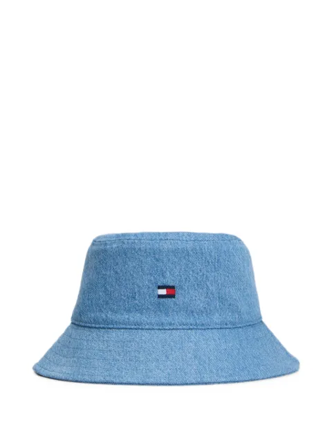 Tommy Hilfiger Junior logo-embroidered denim bucket hat