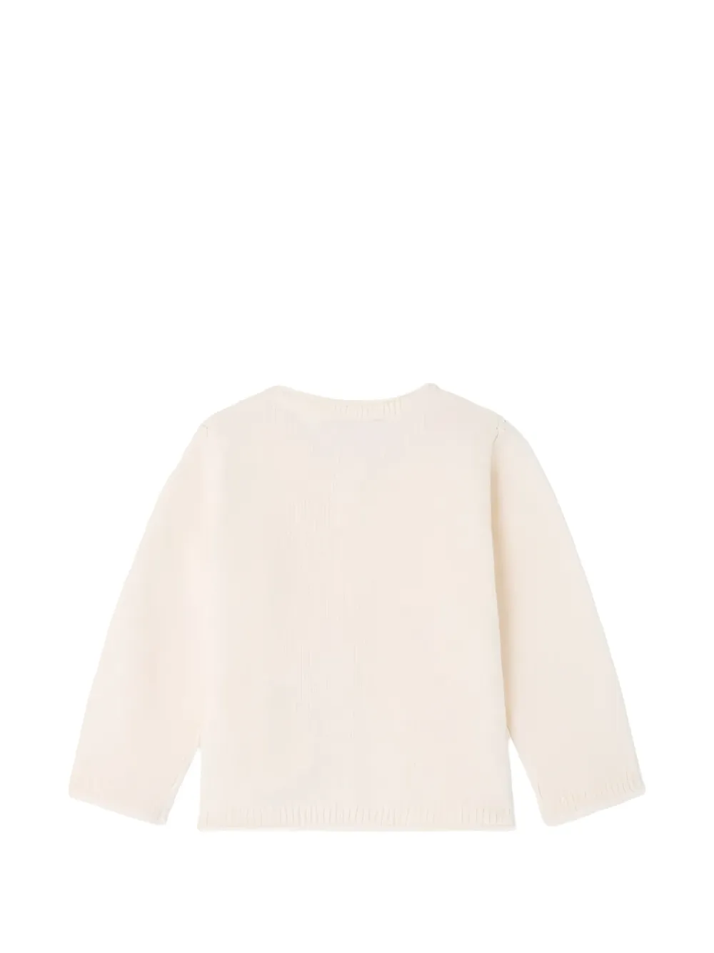 Bonpoint button-up wool cardigan Wit