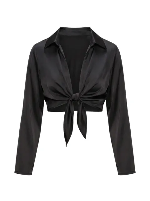 Moeva Greta front-tie crop top
