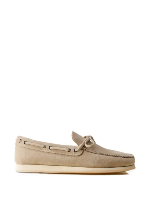 Car Shoe reverse-calfskin boat shoes