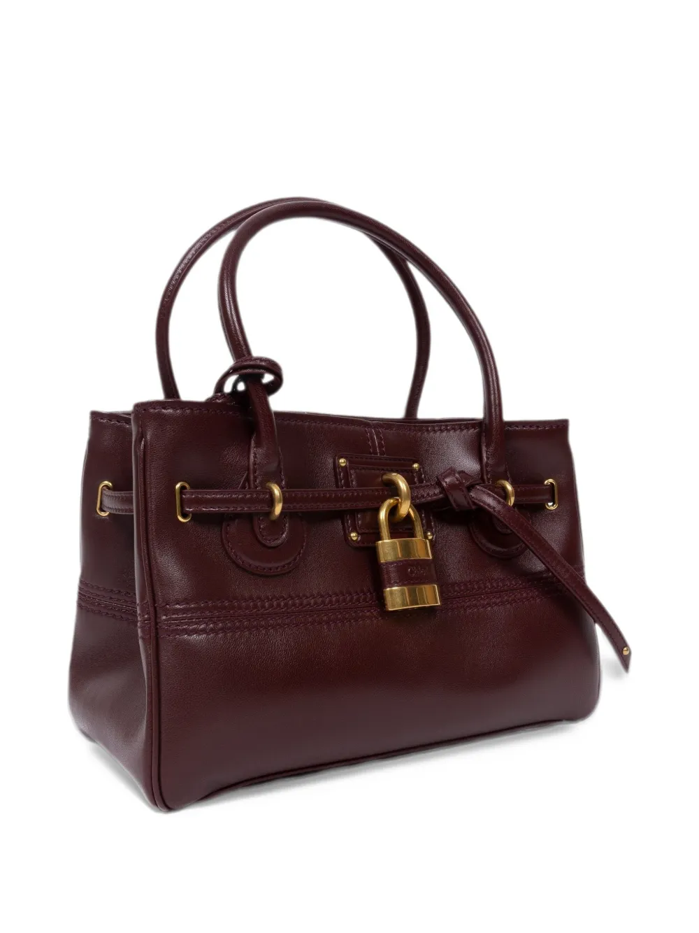 Chloé small Paddington Sling top handle bag in soft leather Rood