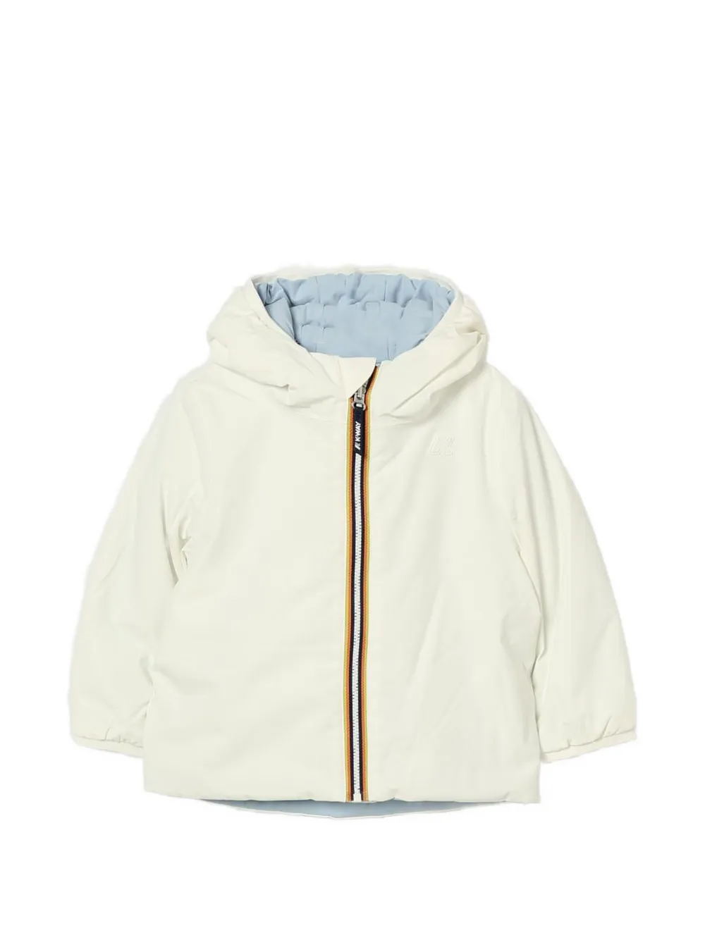 K Way Kids reversible hooded jacket Wit