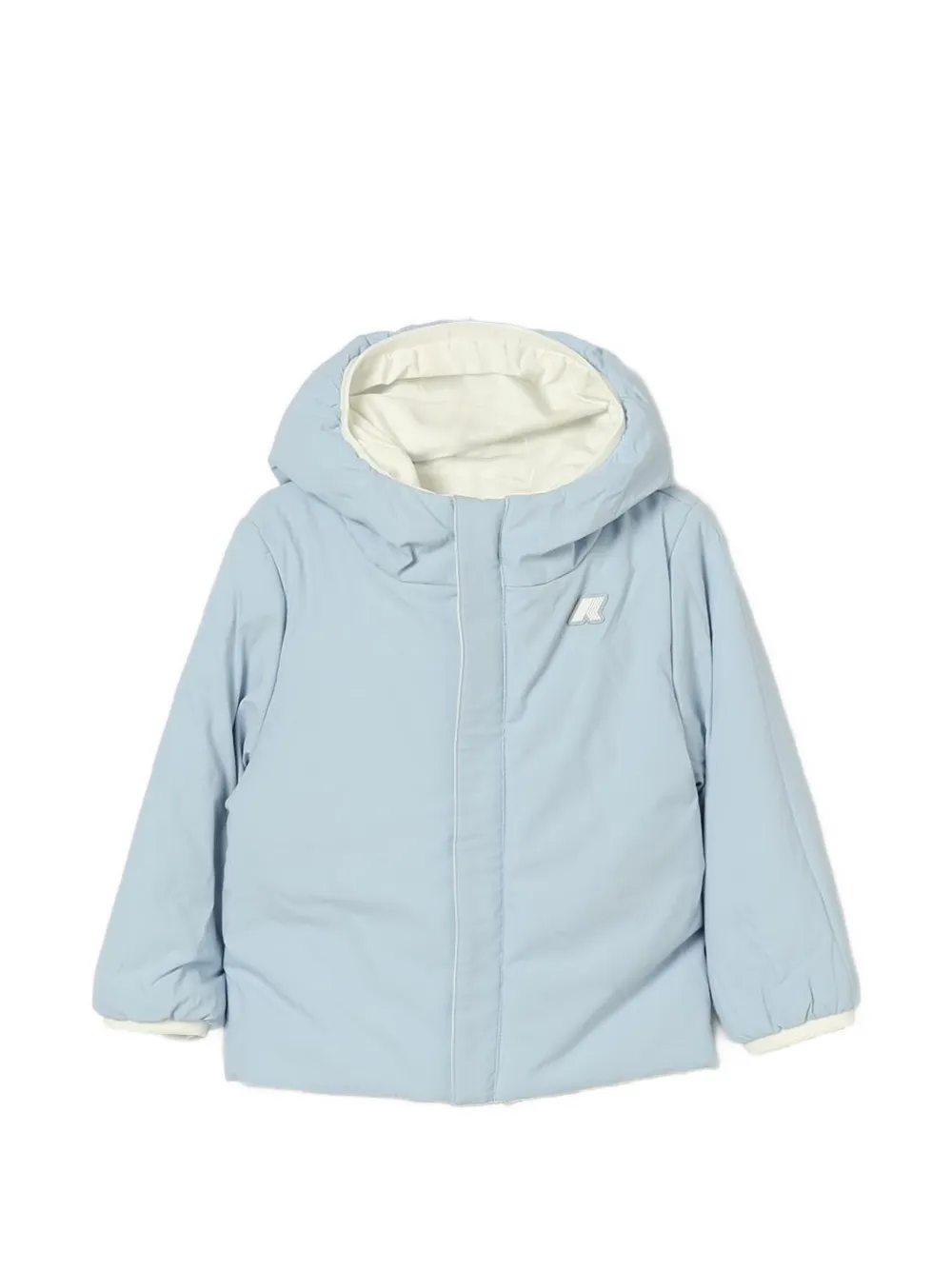 K Way Kids reversible hooded jacket Wit