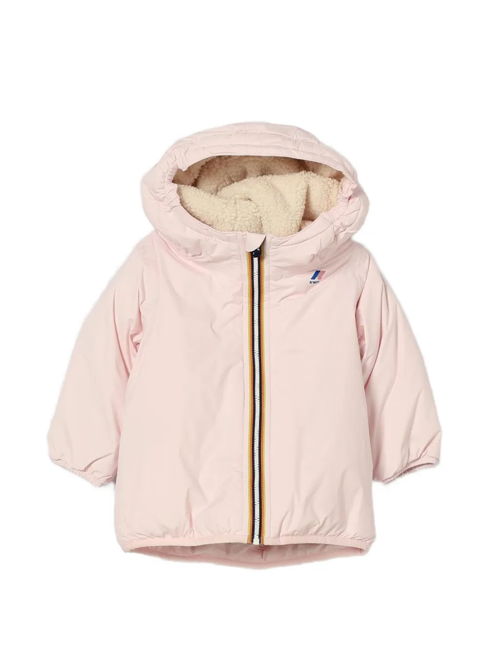 K Way Kids Le Vrai 4.0 Claudine hooded jacket Roze
