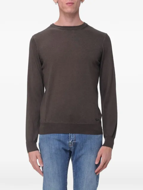 BROOKSFIELD suéter con botones y cuello chal