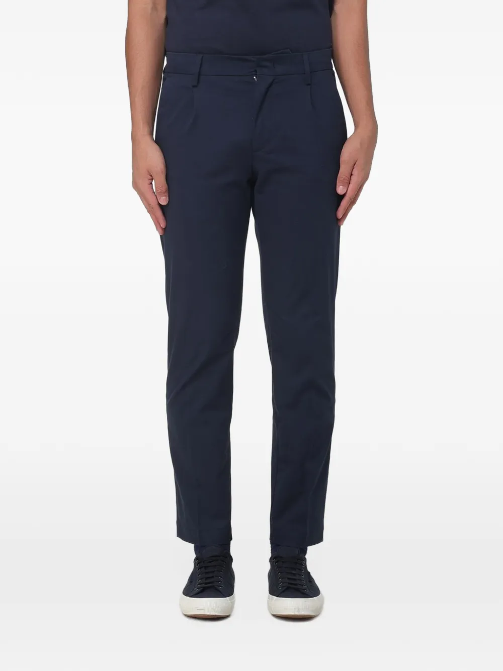 K-Way Ailton straight-leg trousers Blauw