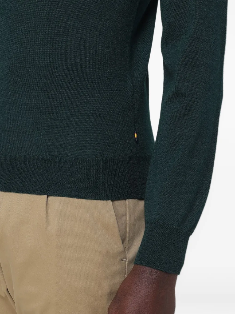 K-Way crew-neck wool-blend sweater Groen