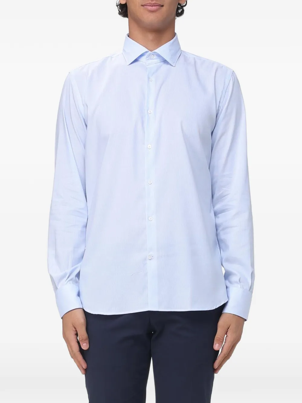 BROOKSFIELD structured striped shirt | Blue | Image 1