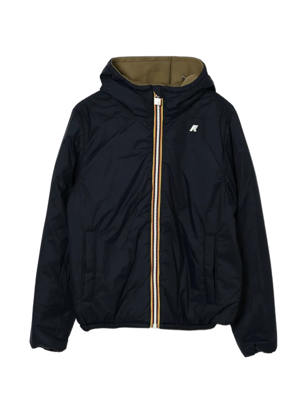 K Way Kids reversible hooded jacket Groen