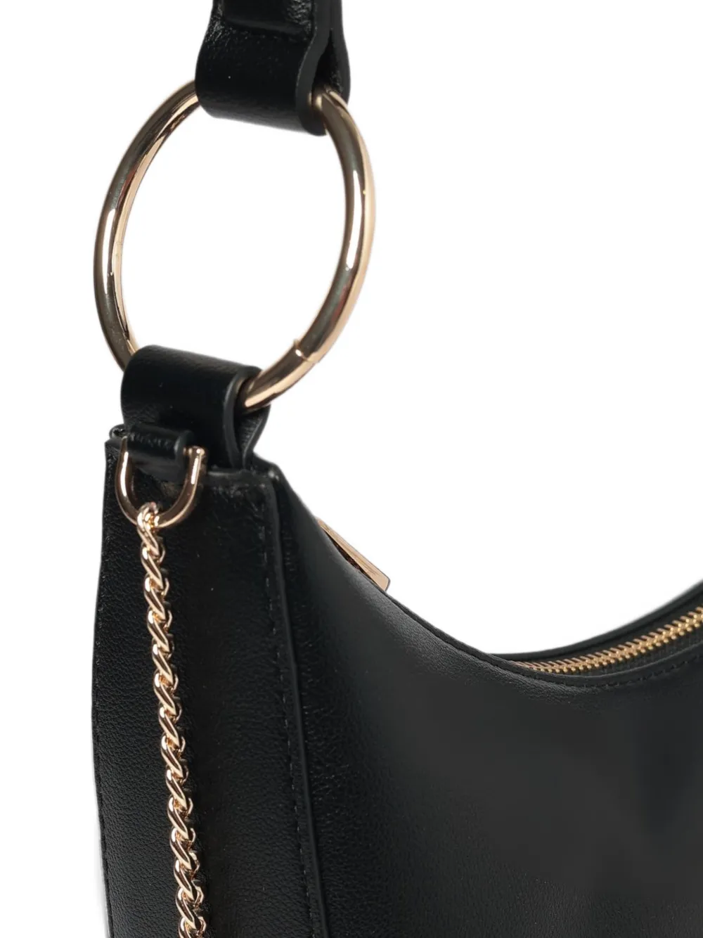 TWINSET chain-link ring-detail shoulder bag Zwart