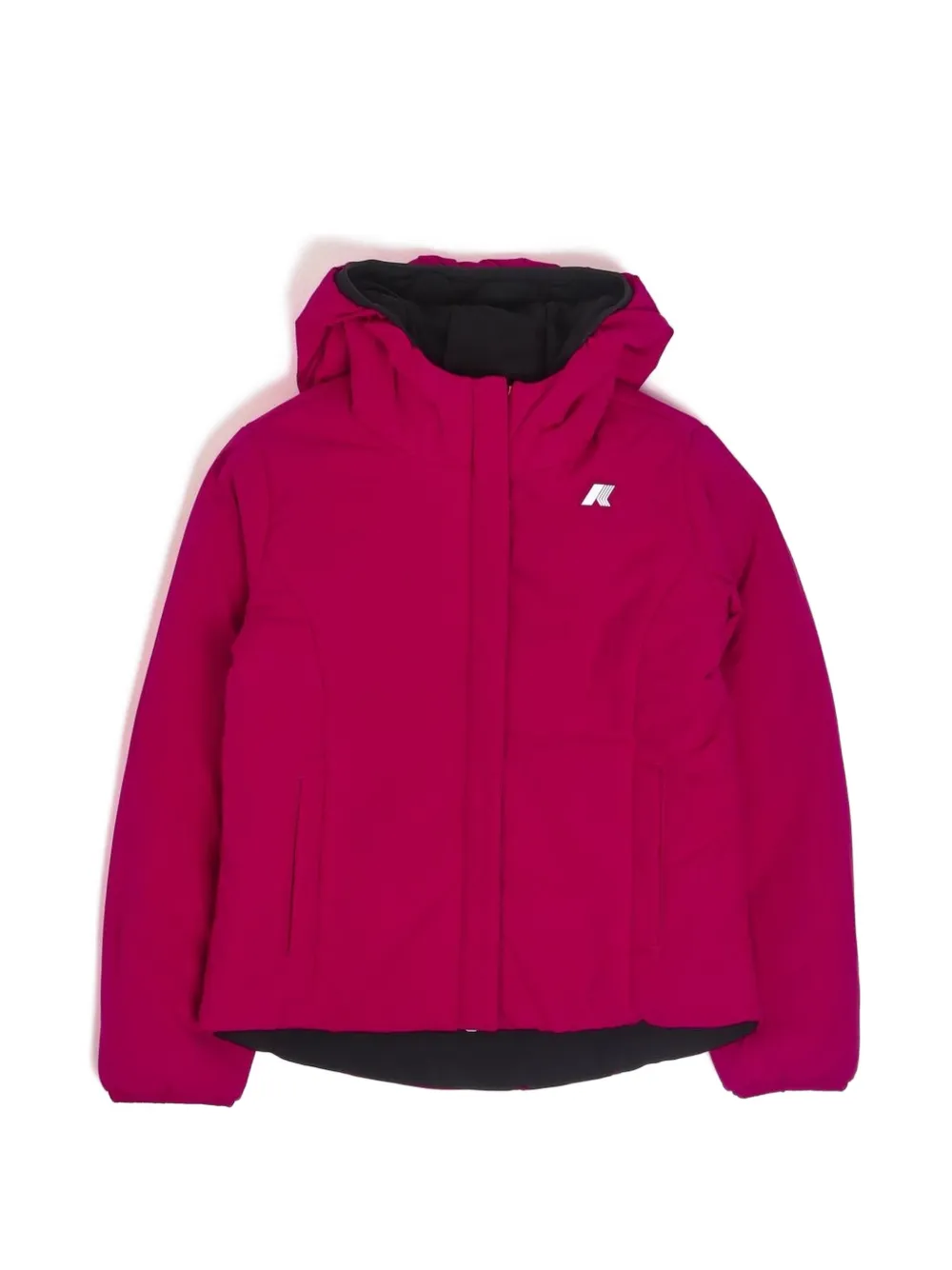K Way Kids Lily reversible hooded jacket Zwart
