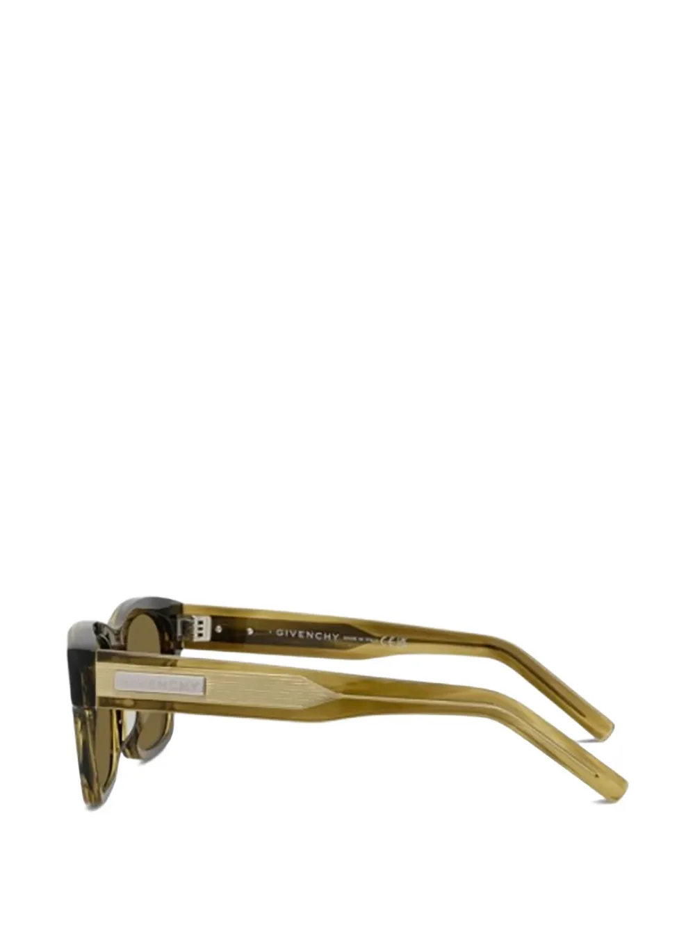 Givenchy Eyewear Zonnebril met rechthoekig montuur en schildpad-effect Bruin