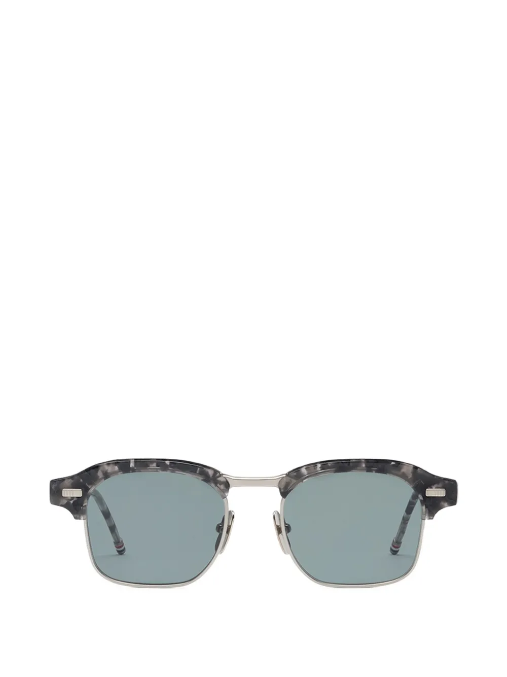 Thom Browne Eyewear tortoiseshell-effect browline-frame sunglasses Grijs
