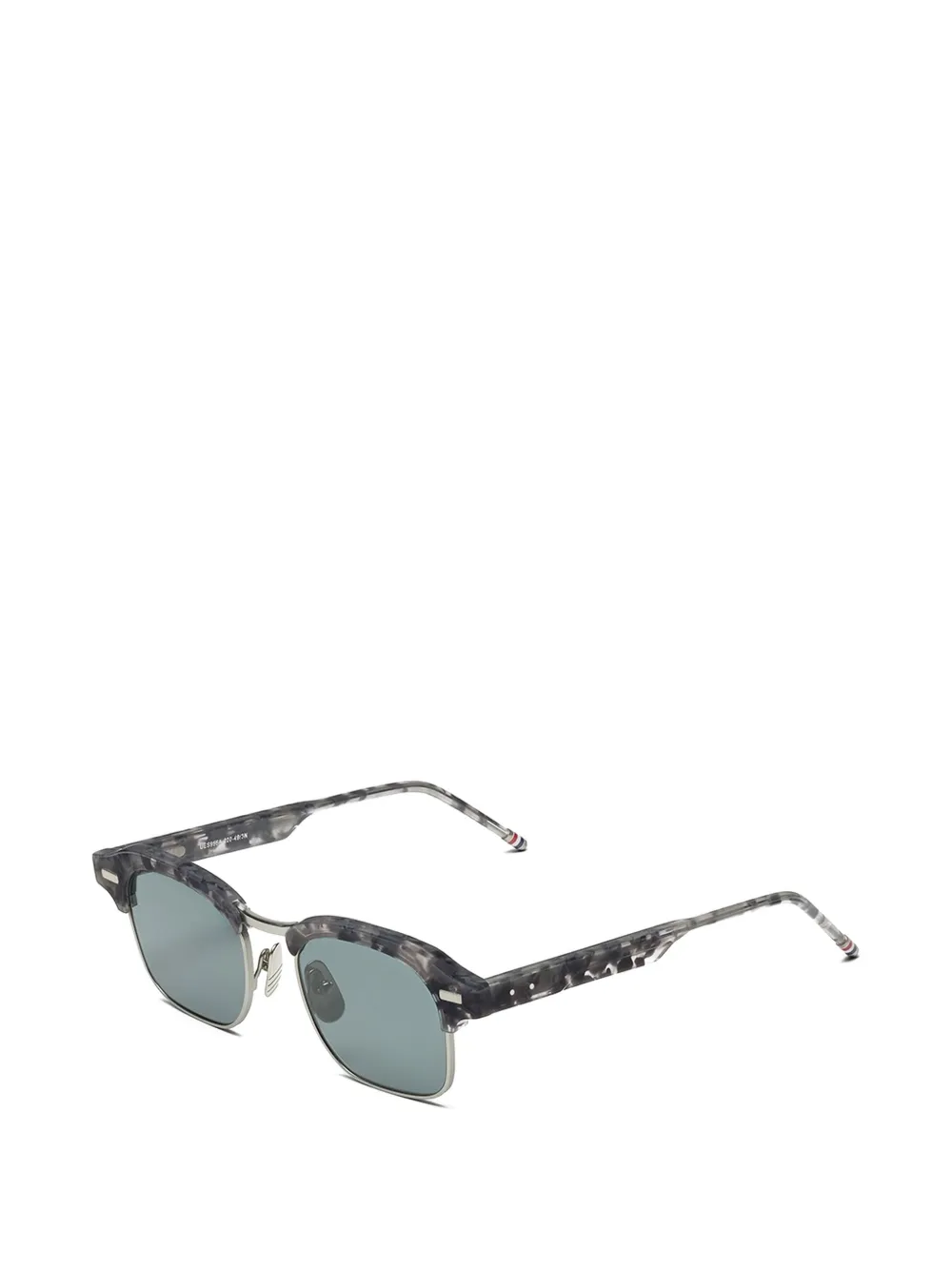 Thom Browne Eyewear tortoiseshell-effect browline-frame sunglasses Grijs